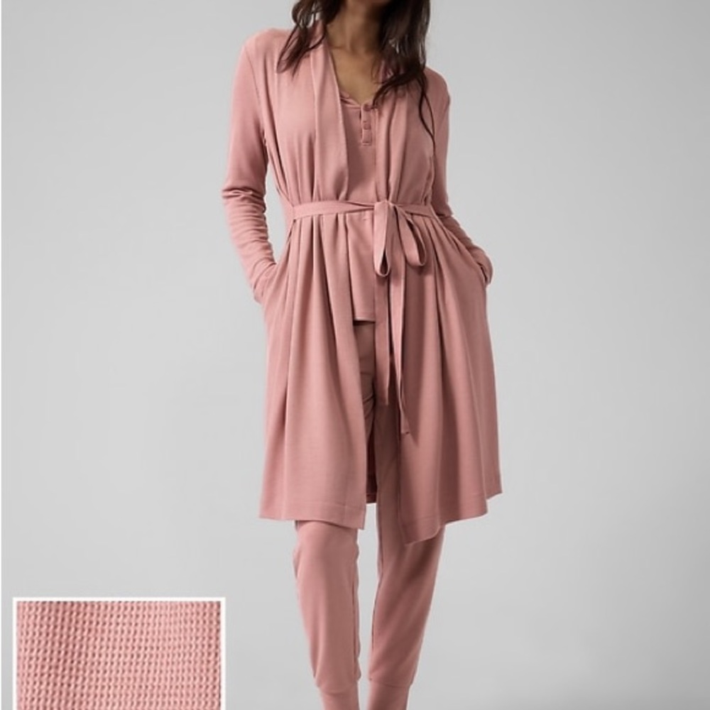 Athleta Wind Down Sleep Robe Palermo Pink Small